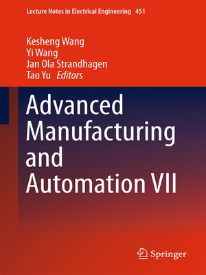 cover image of Advanced Manufacturing and Automation VII